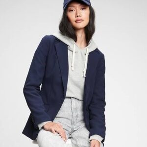 NEW GAP Dark Indigo Blue Perfect blazer Suit Jacket sz 6